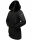Navahoo Olessaa Damen Winter Jacke Winterjacke halblang Kapuze Kunstfell B869 Schwarz-Gr.S