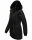 Navahoo Olessaa Damen Winter Jacke Winterjacke halblang Kapuze Kunstfell B869 Schwarz-Gr.M