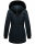 Navahoo Olessaa Damen Winter Jacke Winterjacke halblang Kapuze Kunstfell B869 Navy-Gr.XS