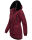 Navahoo Olessaa Damen Winter Jacke Winterjacke halblang Kapuze Kunstfell B869 Bordeaux-Gr.S