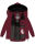 Navahoo Olessaa Damen Winter Jacke Winterjacke halblang Kapuze Kunstfell B869 Bordeaux-Gr.S