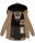 Navahoo Olessaa Damen Winter Jacke Winterjacke halblang Kapuze Kunstfell B869 Taupe-Gr.XS