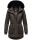 Navahoo Olessaa Damen Winter Jacke Winterjacke halblang Kapuze Kunstfell B869 Anthrazit-Gr.M