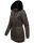 Navahoo Olessaa Damen Winter Jacke Winterjacke halblang Kapuze Kunstfell B869 Anthrazit-Gr.M