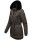 Navahoo Olessaa Damen Winter Jacke Winterjacke halblang Kapuze Kunstfell B869 Anthrazit-Gr.L