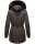 Navahoo Olessaa Damen Winter Jacke Winterjacke halblang Kapuze Kunstfell B869 Anthrazit-Gr.L