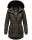 Navahoo Olessaa Damen Winter Jacke Winterjacke halblang Kapuze Kunstfell B869 Anthrazit-Gr.XXL
