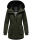 Navahoo Olessaa Damen Winter Jacke Winterjacke halblang Kapuze Kunstfell B869 Olive-Gr.L
