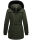 Navahoo Olessaa Damen Winter Jacke Winterjacke halblang Kapuze Kunstfell B869 Olive-Gr.L