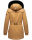 Navahoo Olessaa Damen Winter Jacke Winterjacke halblang Kapuze Kunstfell B869 Camel-Gr.XS