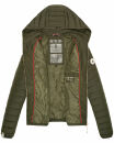 Navahoo Ich Bin Hübsch leichte Damen Steppjacke B838 Olive Größe XS - Gr. 34