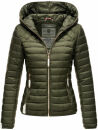 Navahoo Ich Bin Hübsch leichte Damen Steppjacke B838 Olive Größe M - Gr. 38