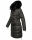 Navahoo Sinja Damen lange Winter Steppjacke Wintermantel B871 Anthrazit-Gr.M