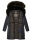 Navahoo Sinja Damen lange Winter Steppjacke Wintermantel B871 Navy-Gr.S