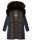 Navahoo Sinja Damen lange Winter Steppjacke Wintermantel B871 Navy-Gr.XL