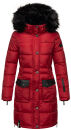 Navahoo Sinja Damen lange Winter Steppjacke Wintermantel B871 Rot-Gr.XXL