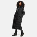 Navahoo Isalie Damen lange Winter Steppjacke Wintermantel B871 B872 Schwarz-Gr.S