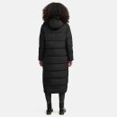 Navahoo Isalie Damen lange Winter Steppjacke Wintermantel B871 B872 Schwarz-Gr.S