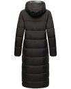 Navahoo Isalie Damen lange Winter Steppjacke Wintermantel B871 B872 Schwarz-Gr.L