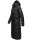 Navahoo Isalie Damen lange Winter Steppjacke Wintermantel B871 B872 Schwarz-Gr.L