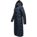 Navahoo Isalie Damen lange Winter Steppjacke Wintermantel B871 B872 Navy-Gr.XS