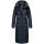 Navahoo Isalie Damen lange Winter Steppjacke Wintermantel B871 B872 Navy-Gr.S
