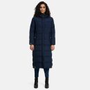Navahoo Isalie Damen lange Winter Steppjacke Wintermantel B871 B872 Navy-Gr.M