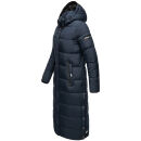 Navahoo Isalie Damen lange Winter Steppjacke Wintermantel B871 B872 Navy-Gr.M