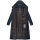 Navahoo Isalie Damen lange Winter Steppjacke Wintermantel B871 B872 Navy-Gr.M