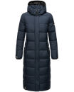 Navahoo Isalie Damen lange Winter Steppjacke Wintermantel B871 B872 Navy-Gr.L