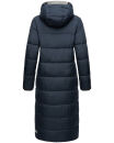 Navahoo Isalie Damen lange Winter Steppjacke Wintermantel B871 B872 Navy-Gr.L