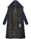 Navahoo Isalie Damen lange Winter Steppjacke Wintermantel B871 B872 Navy-Gr.L