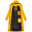 Navahoo Isalie Damen lange Winter Steppjacke Wintermantel B871 B872 Gelb-Gr.M