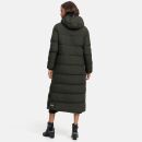 Navahoo Isalie Damen lange Winter Steppjacke Wintermantel B871 B872 Dark-Olive-Gr.M