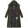 Navahoo Isalie Damen lange Winter Steppjacke Wintermantel B871 B872 Dark-Olive-Gr.M