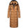 Navahoo Isalie Damen lange Winter Steppjacke Wintermantel B871 B872 Camel-Gr.M