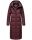 Navahoo Isalie Damen lange Winter Steppjacke Wintermantel B871 B872 Weinrot-Gr.S