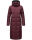 Navahoo Isalie Damen lange Winter Steppjacke Wintermantel B871 B872 Weinrot-Gr.S