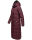 Navahoo Isalie Damen lange Winter Steppjacke Wintermantel B871 B872 Weinrot-Gr.S