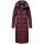 Navahoo Isalie Damen lange Winter Steppjacke Wintermantel B871 B872 Weinrot-Gr.M