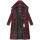 Navahoo Isalie Damen lange Winter Steppjacke Wintermantel B871 B872 Weinrot-Gr.M