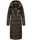 Navahoo Isalie Damen lange Winter Steppjacke Wintermantel B871 B872 Anthrazit-Gr.XS