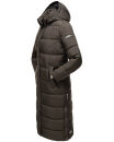 Navahoo Isalie Damen lange Winter Steppjacke Wintermantel B871 B872 Anthrazit-Gr.XS