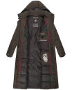 Navahoo Isalie Damen lange Winter Steppjacke Wintermantel B871 B872 Anthrazit-Gr.XS