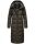 Navahoo Isalie Damen lange Winter Steppjacke Wintermantel B871 B872 Anthrazit-Gr.XS