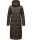 Navahoo Isalie Damen lange Winter Steppjacke Wintermantel B871 B872 Anthrazit-Gr.XS