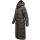 Navahoo Isalie Damen lange Winter Steppjacke Wintermantel B871 B872 Anthrazit-Gr.S