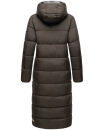 Navahoo Isalie Damen lange Winter Steppjacke Wintermantel B871 B872 Anthrazit-Gr.XL