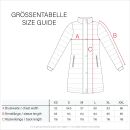 Navahoo Isalie Damen lange Winter Steppjacke Wintermantel B871 B872 Anthrazit-Gr.XL