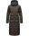 Navahoo Isalie Damen lange Winter Steppjacke Wintermantel B871 B872 Anthrazit-Gr.XL